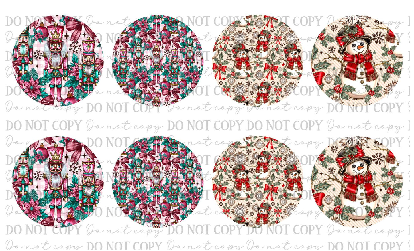 Christmas Car Coasters Sublimation Print