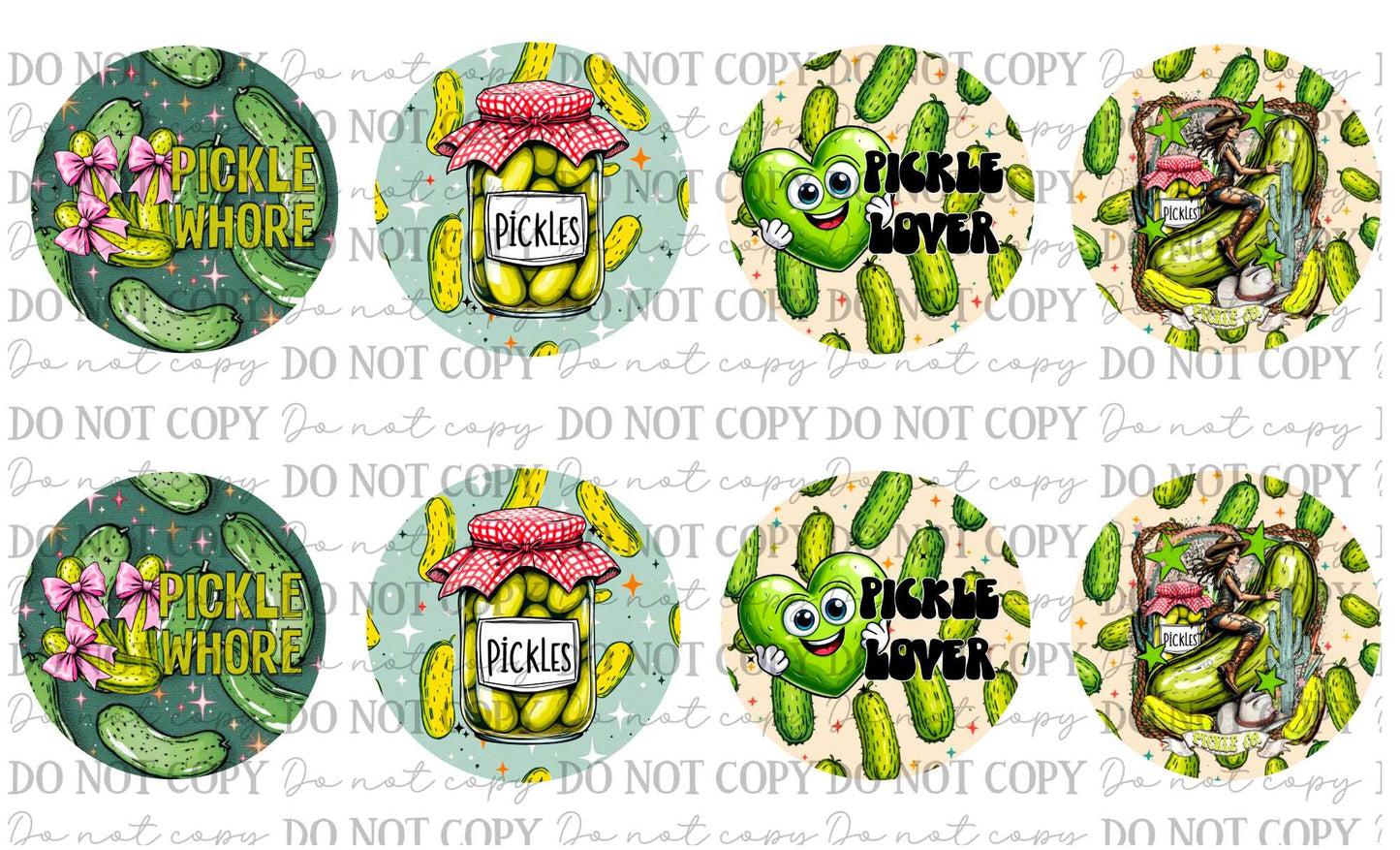 Pickles Car Coasters Sublimation Print