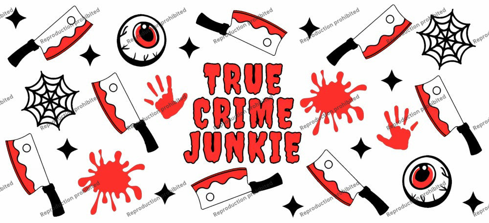 True Crime Junkie Uv Dtf Wrap