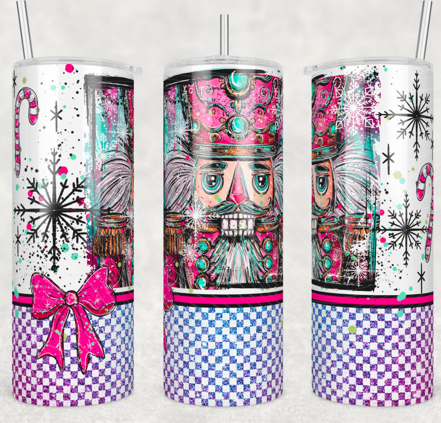 Nutcracker Christmas 20oz Skinny Tumbler Sublimation Print