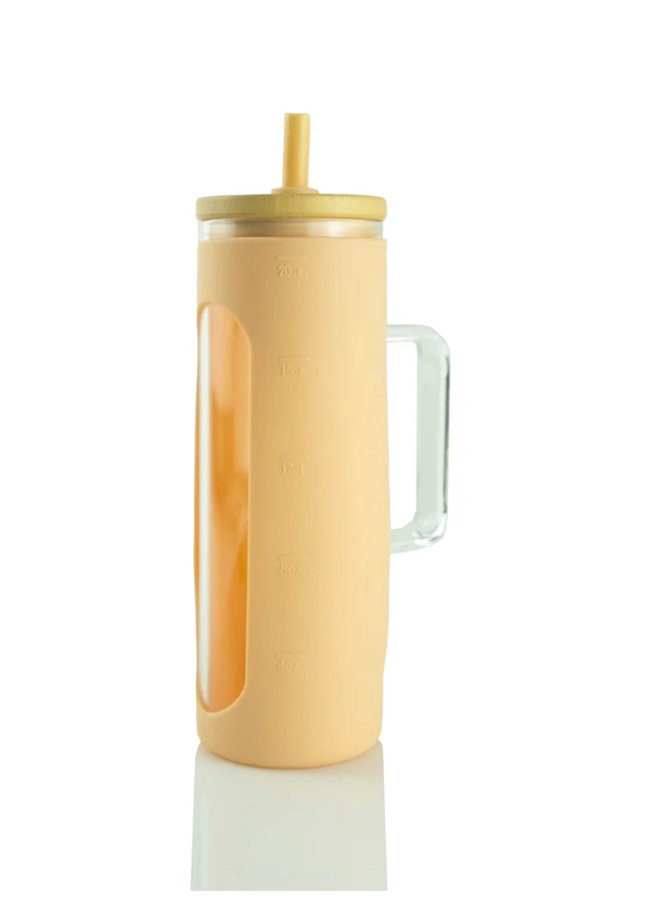 20oz Skinny Glass Tumbler With Handle Hogg Brand