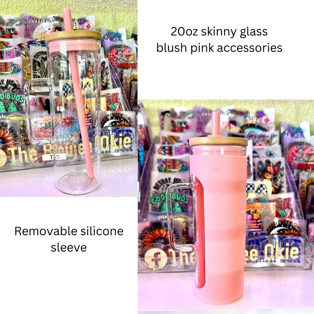 20oz Skinny Glass Tumbler With Handle Hogg Brand