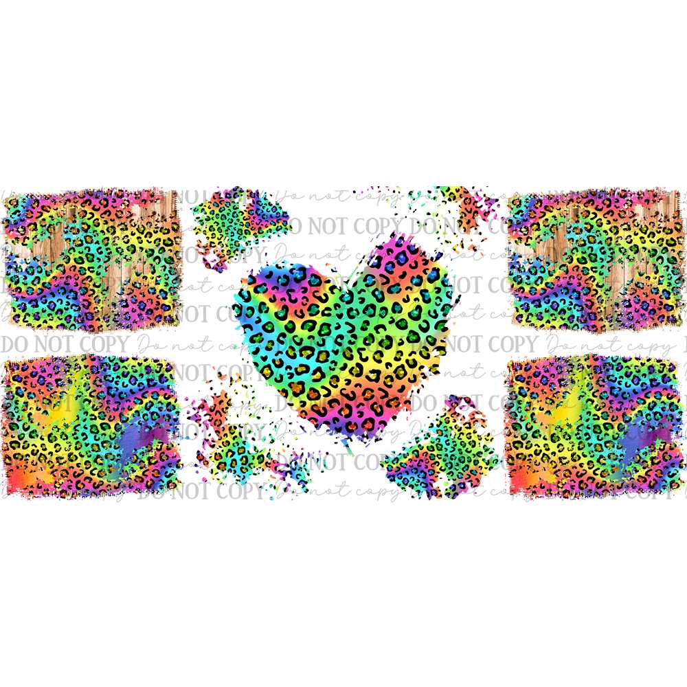 UV DTF Elements & Clip Art Sheet – Double Sided Cup Wrap Size