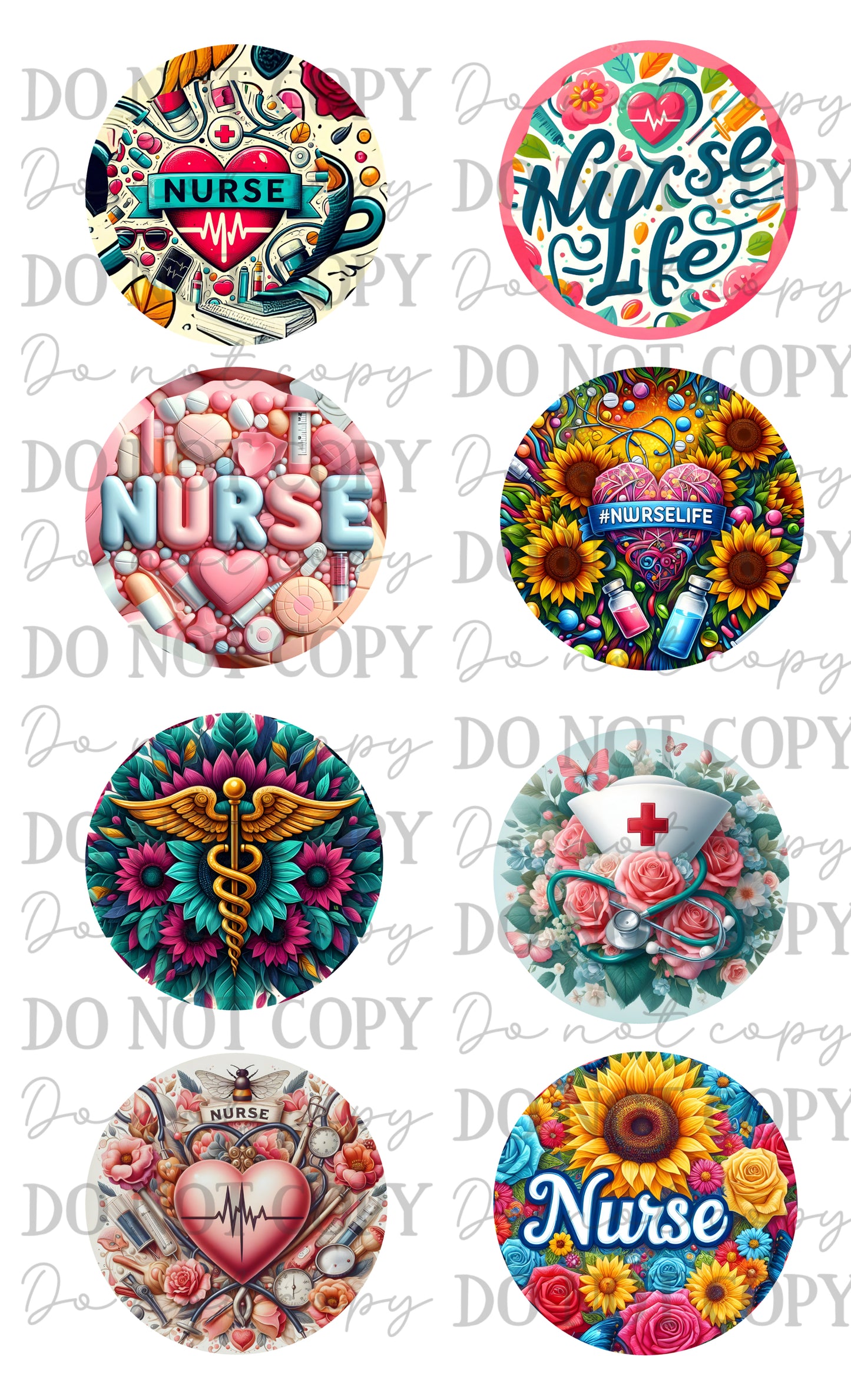 Nurse Car Coasters Sublimation Print
