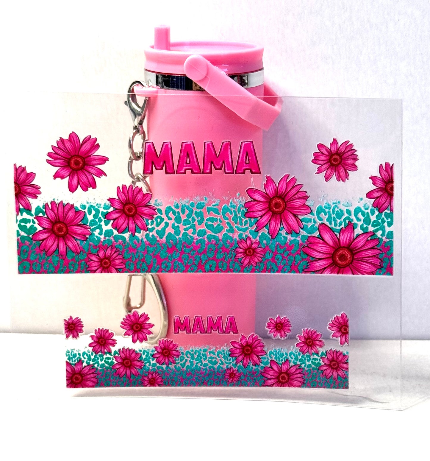 Mama Mini Tumbler Keychain Uv Dtf Wrap or Decal