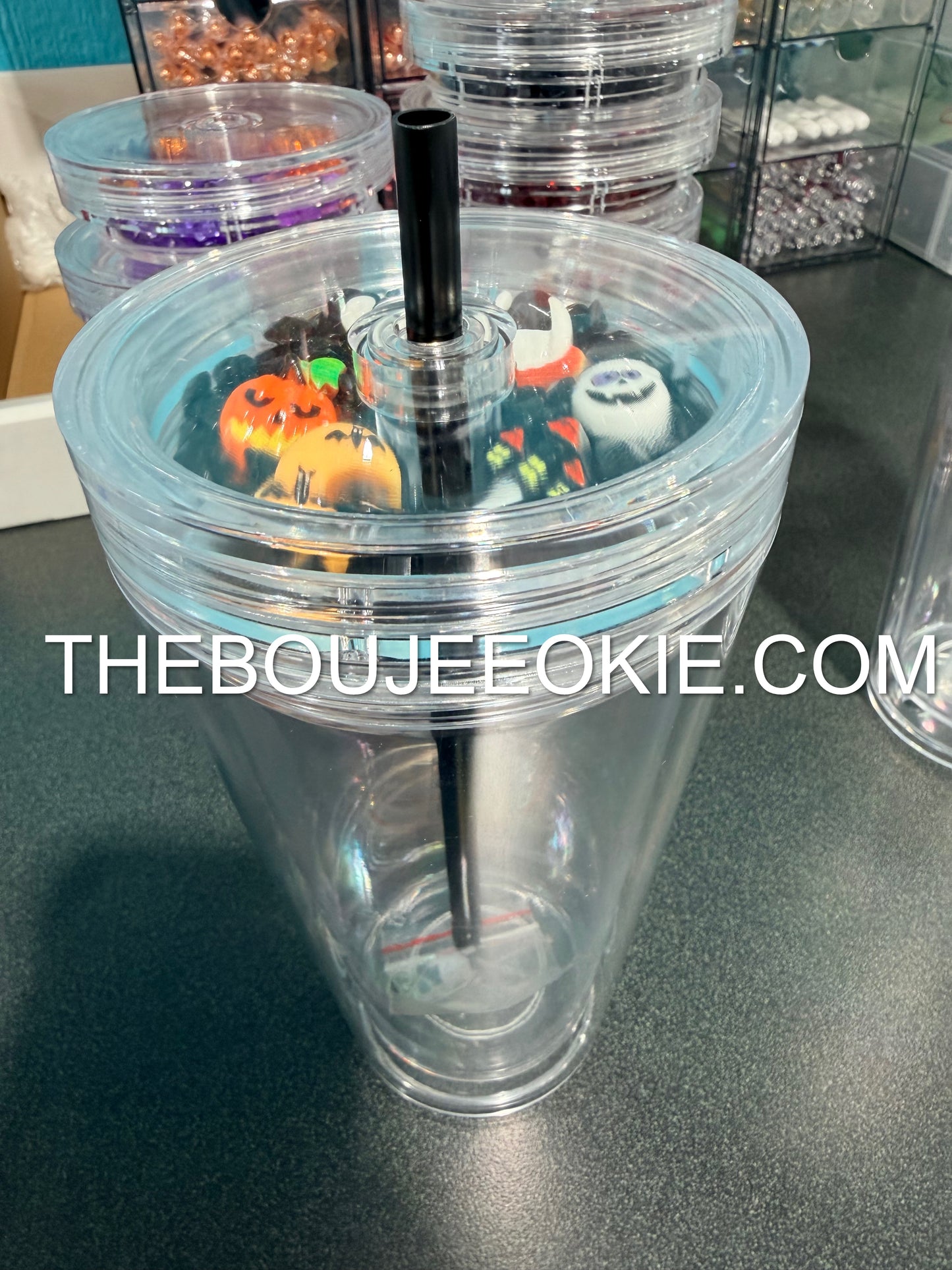 Pre-Filled Shaker Lid | 16oz & 24oz Acrylic Cold Cups