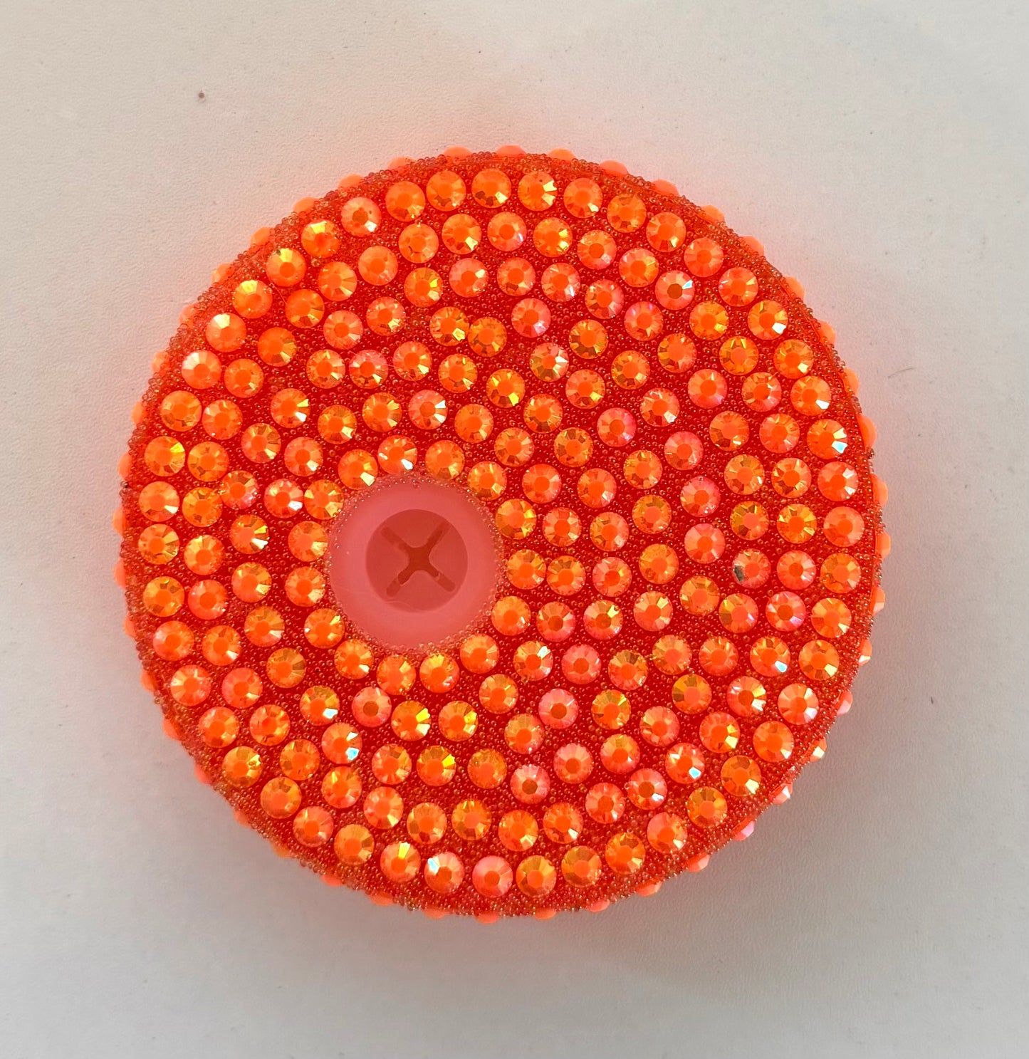 Orange Acrylic Bling Lid For 16 and 20oz Beer Can Style Tumblers