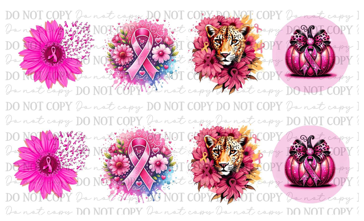 Breast Cancer Car Coasters Sublimation Print