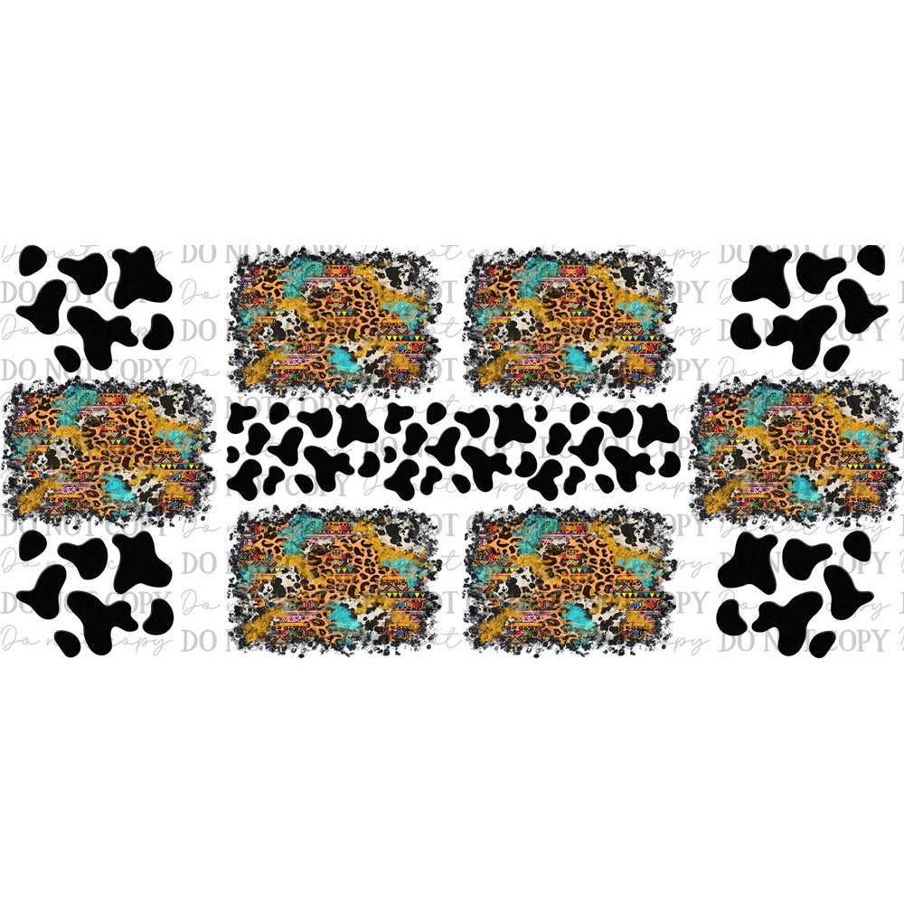 UV DTF Elements & Clip Art Sheet – Double Sided Cup Wrap Size