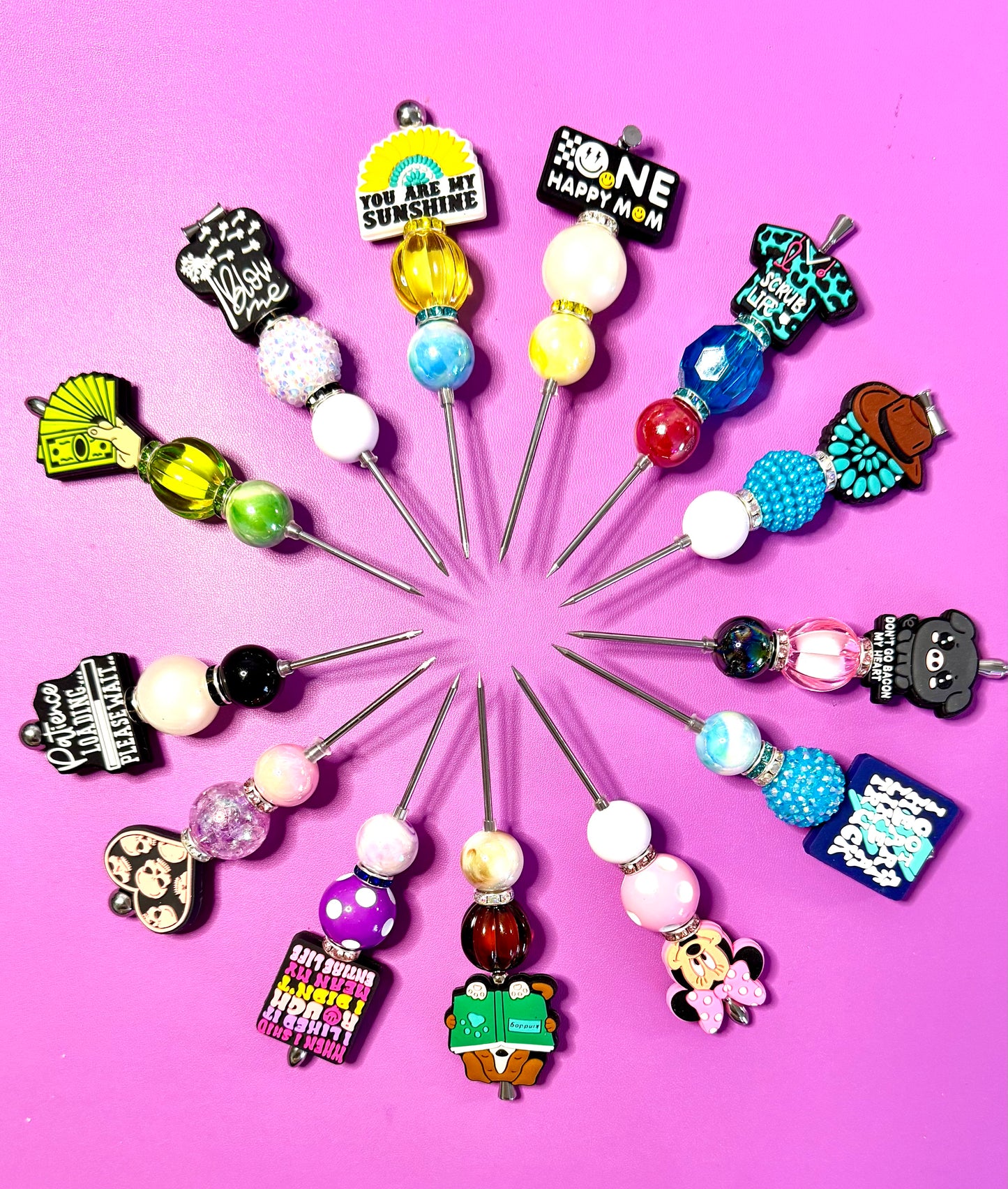 Fancy Beaded Glitter Poker Tool-Turquoise Cowgirl