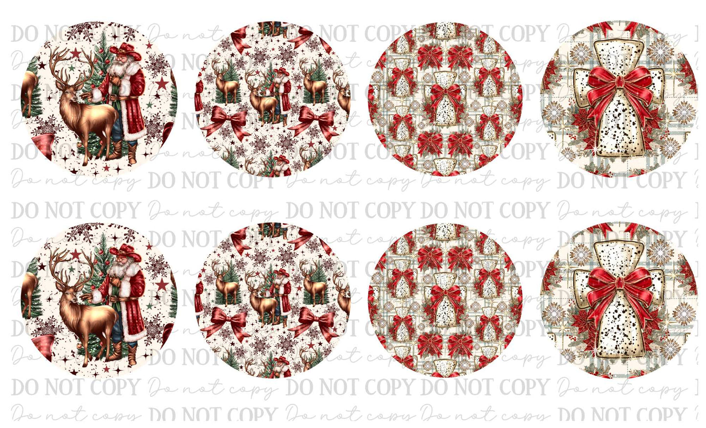 Christmas Car Coasters Sublimation Print