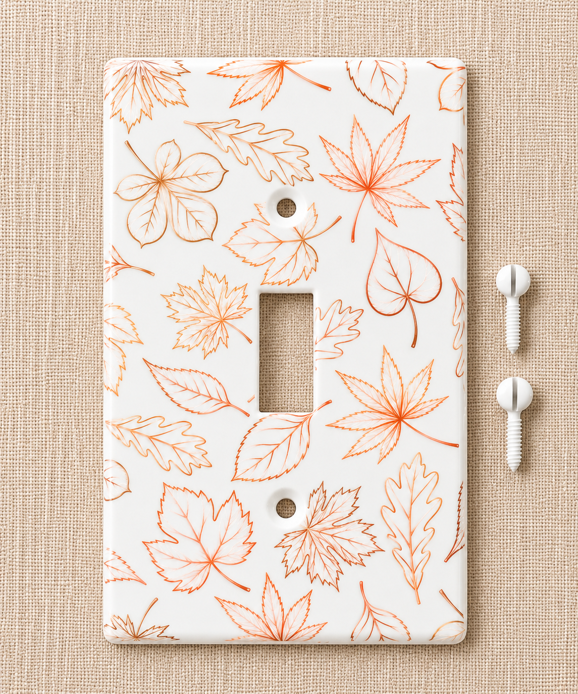 Autumn Leaves Decorative Light Switch Cover | Single Toggle