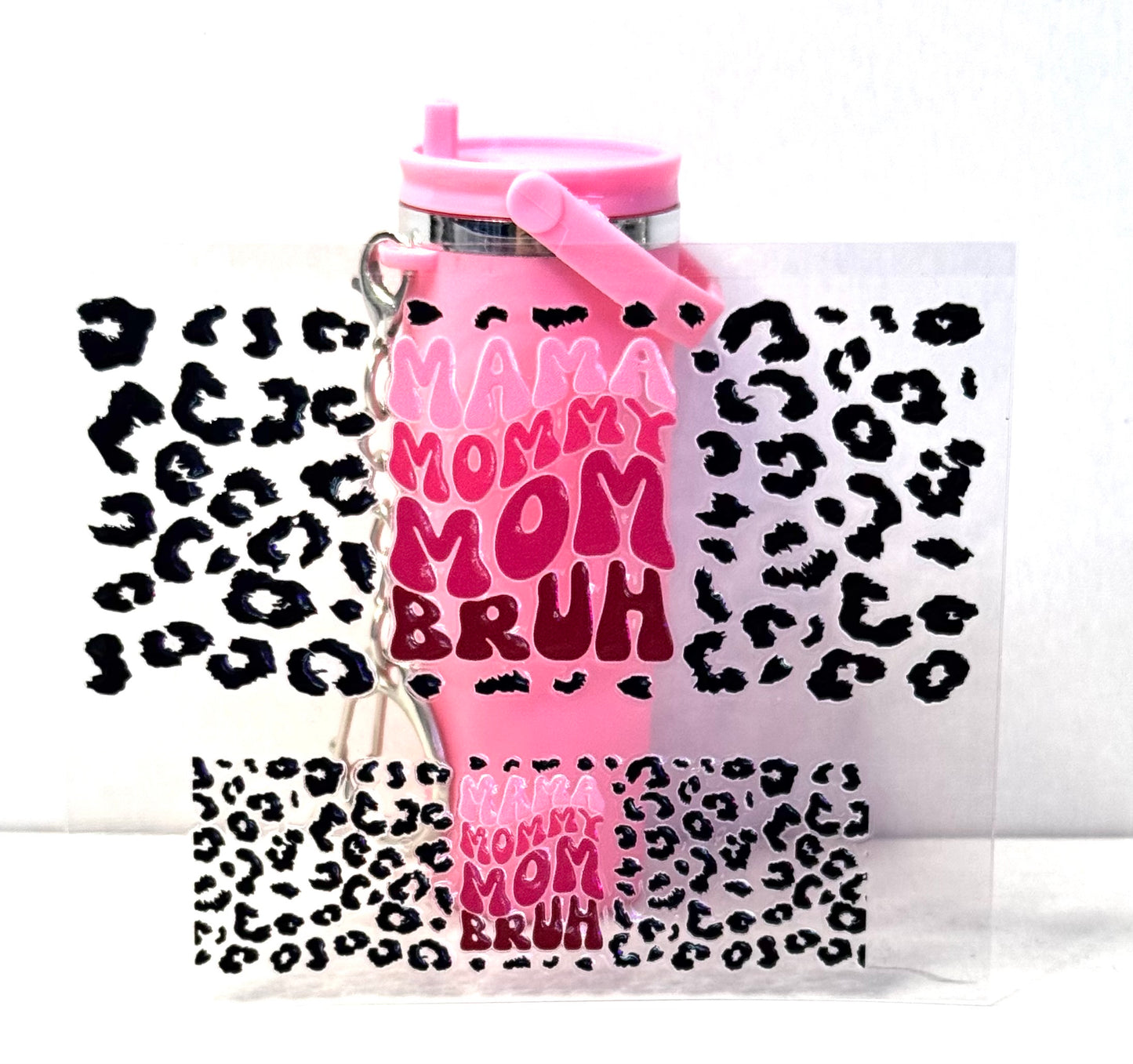Mama Mommy Mom Bruh Mini Tumbler Keychain Uv Dtf Wrap or Decal
