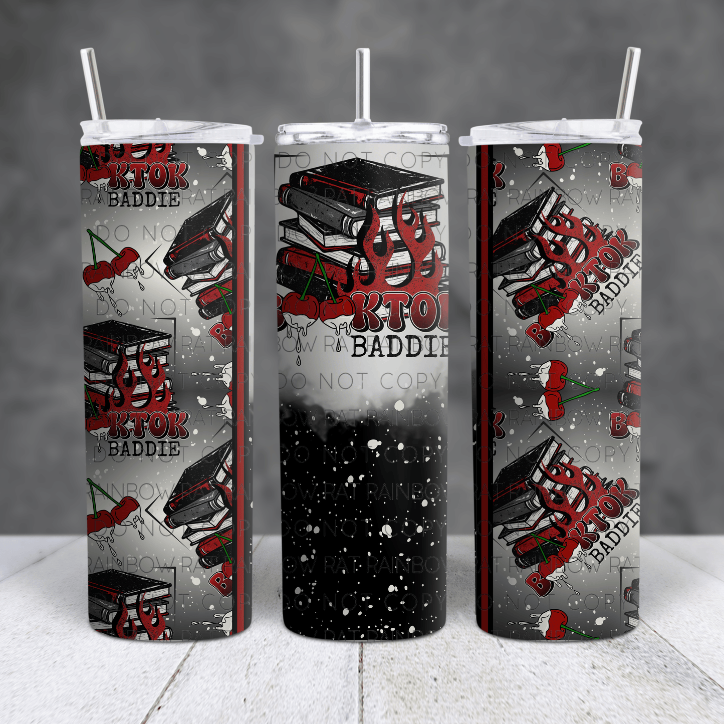 BookTok Baddie 20oz Skinny Tumbler Sublimation Print
