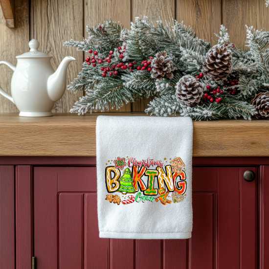 Christmas Baking Crew Towel Sublimation Print