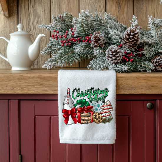 Christmas Vibes Towel Sublimation Print