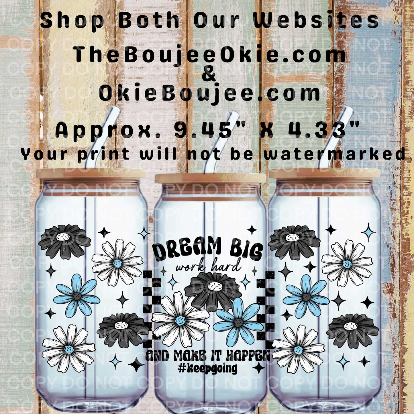 Dream Big UV DTF Wrap #keepgoing