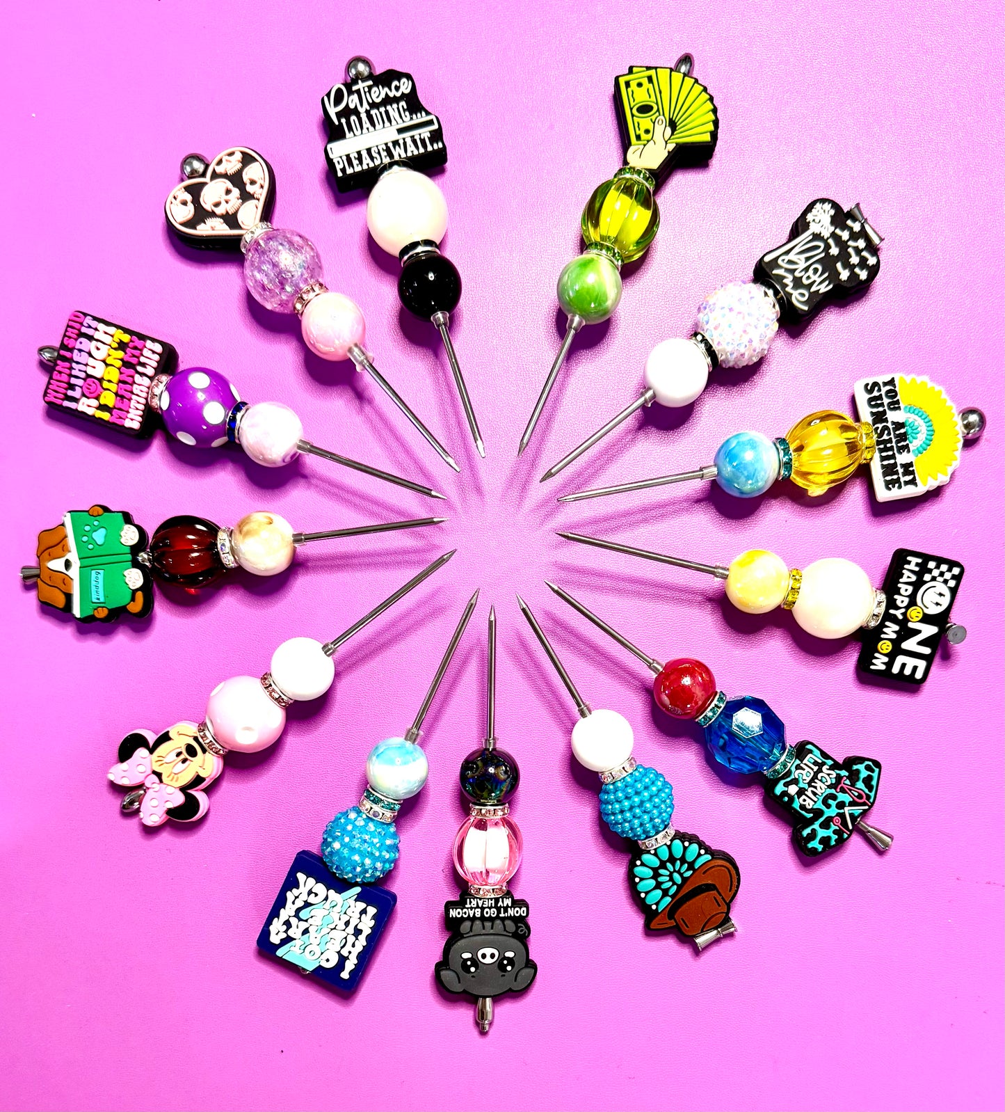 Fancy Beaded Glitter Poker Tool-One Happy Mom