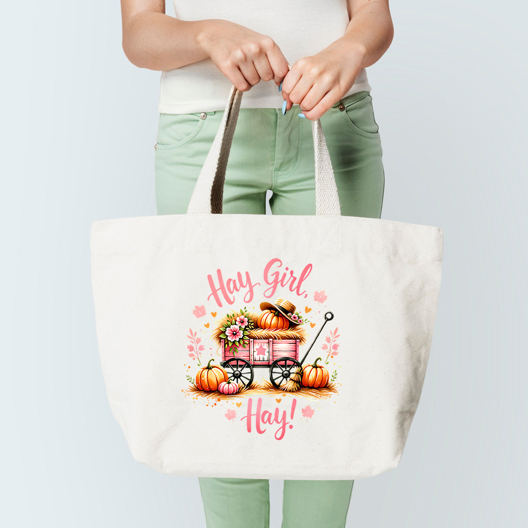 Hay Girl Hay Tote Bag Sublimation Print