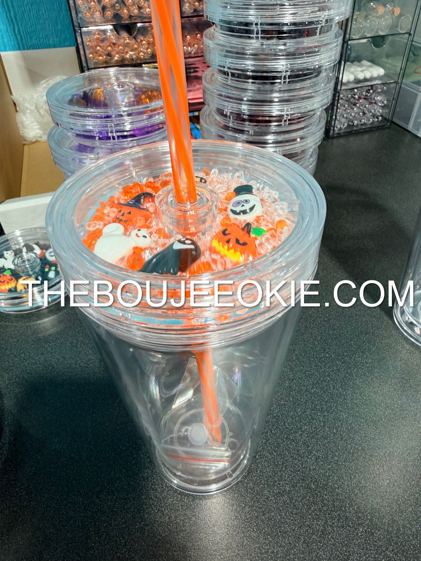 Pre-Filled Shaker Lid | 16oz & 24oz Acrylic Cold Cups