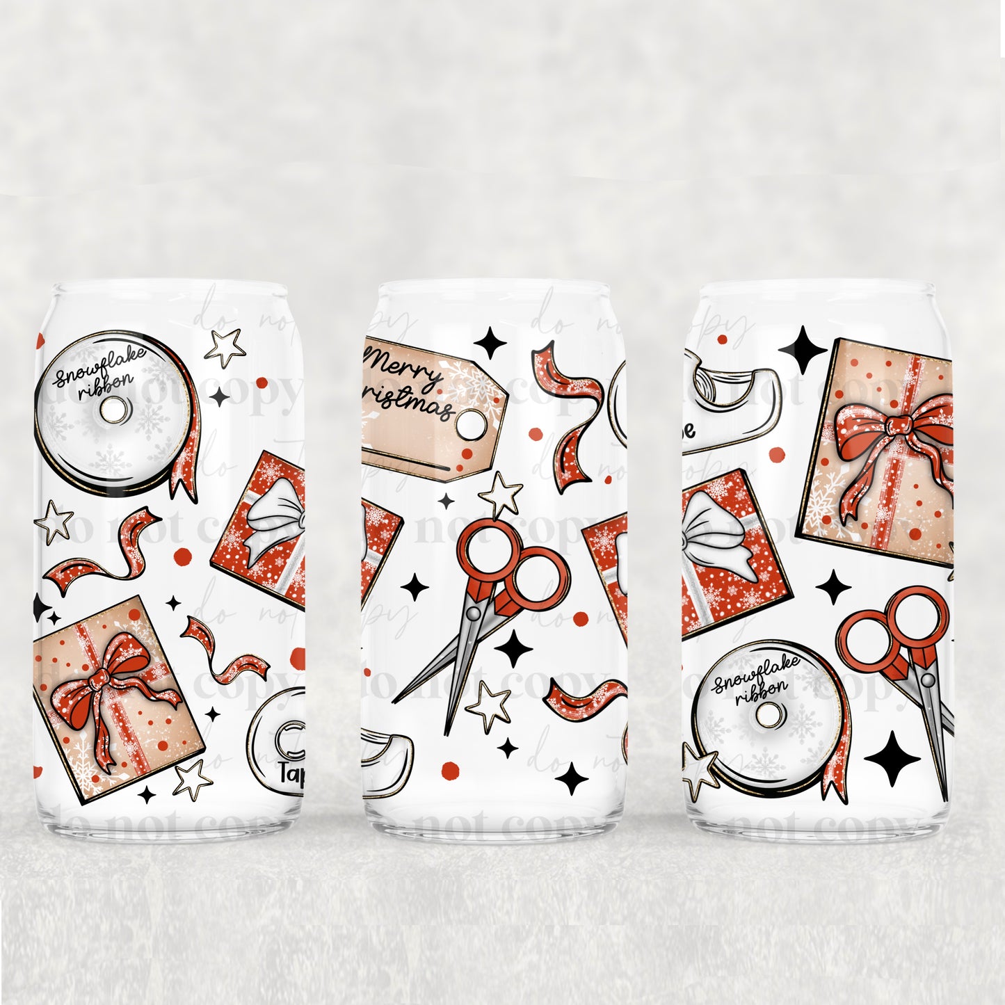 Christmas Wrapping Paper Uv Dtf Wrap