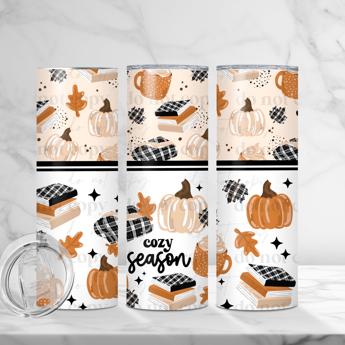 Cozy Season 20oz Skinny Tumbler Sublimation Print