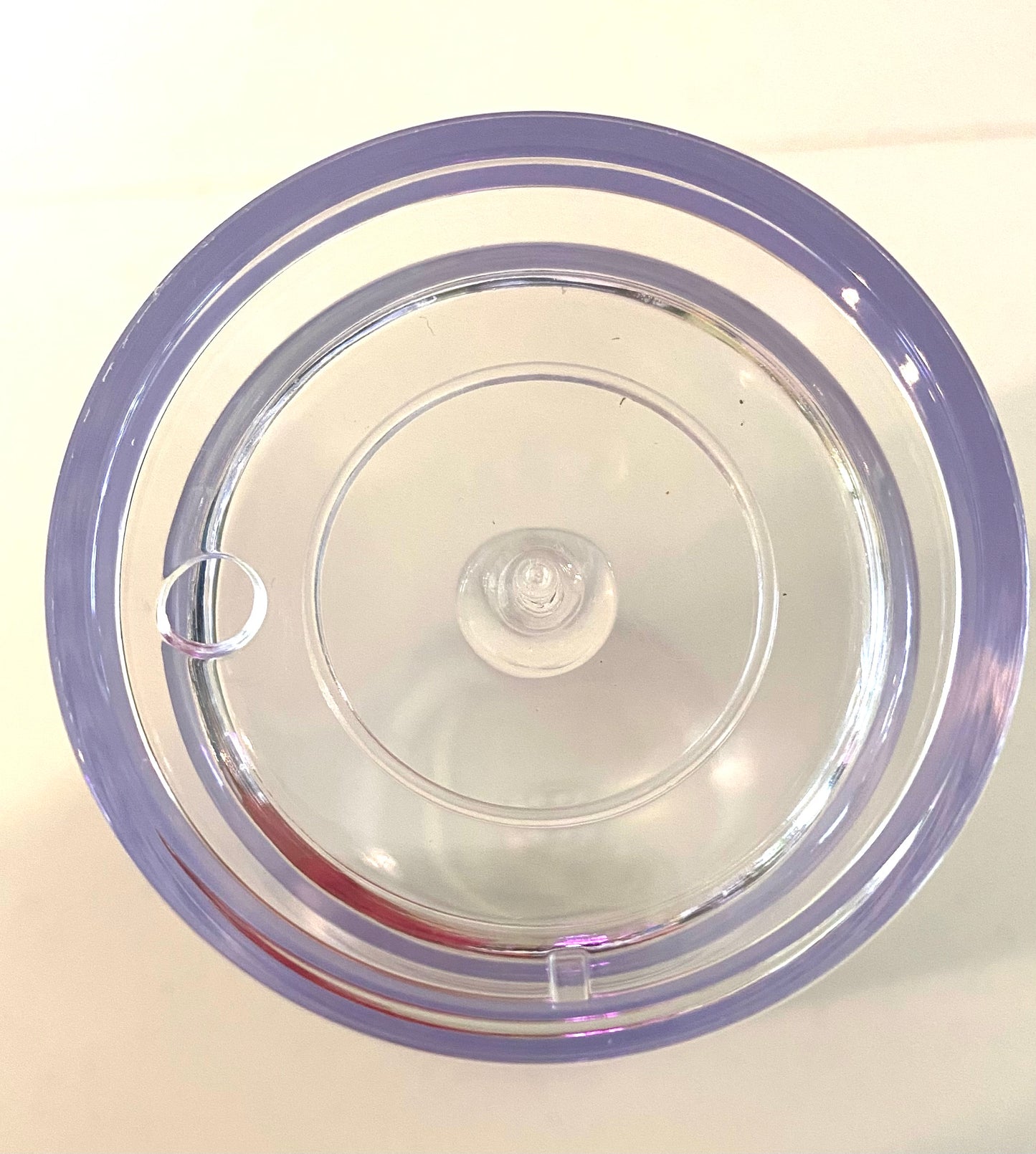 Snow Globe Acrylic Plastic Cold Cup Double Wall Snow Globe 24oz