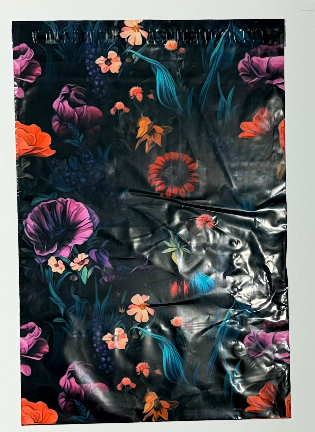 Polymailer Single~Dark Floral ~10 X 13