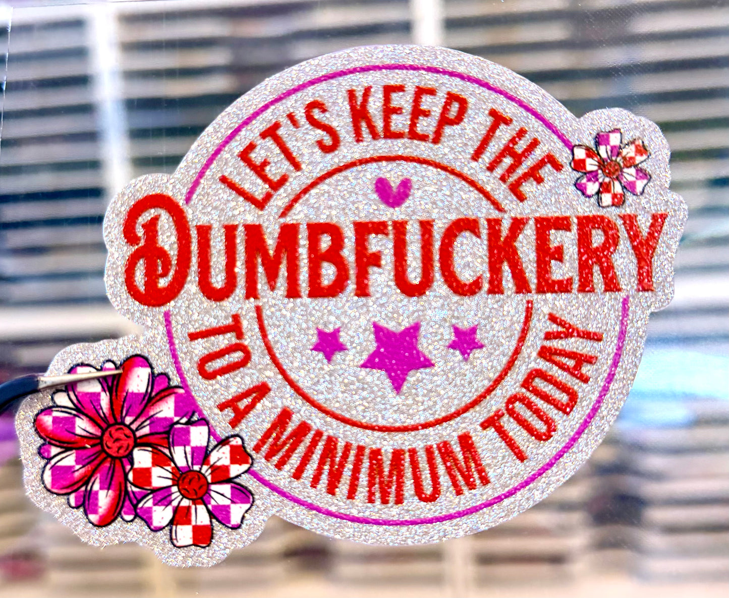 UV DTF Glitter Stickers | 3.5"–4" Textured Finish on Sparkly Silver Background – Waterproof Durable Decals for Tumblers, Laptops & More