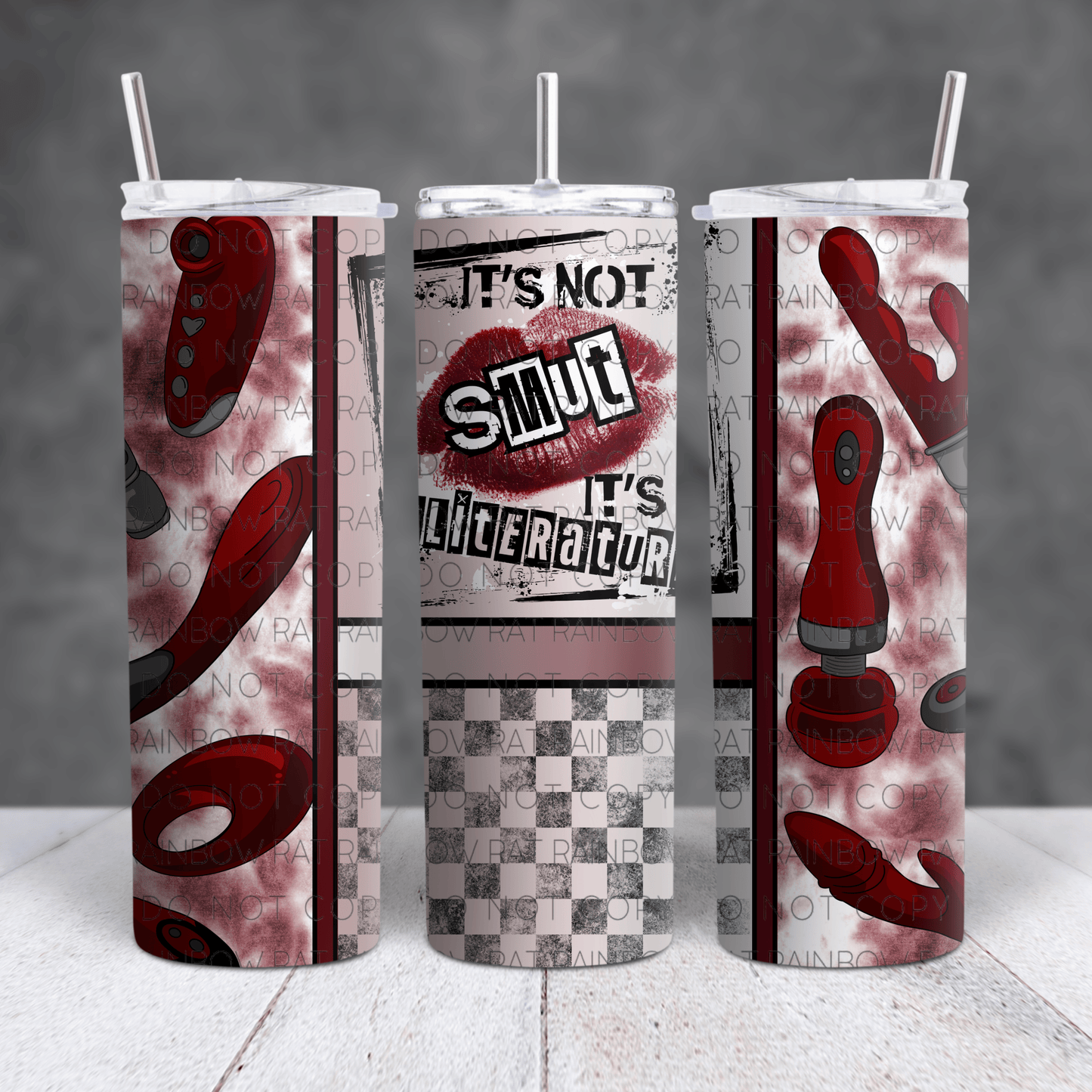 It's Not Smut 20oz Skinny Tumbler Sublimation Print