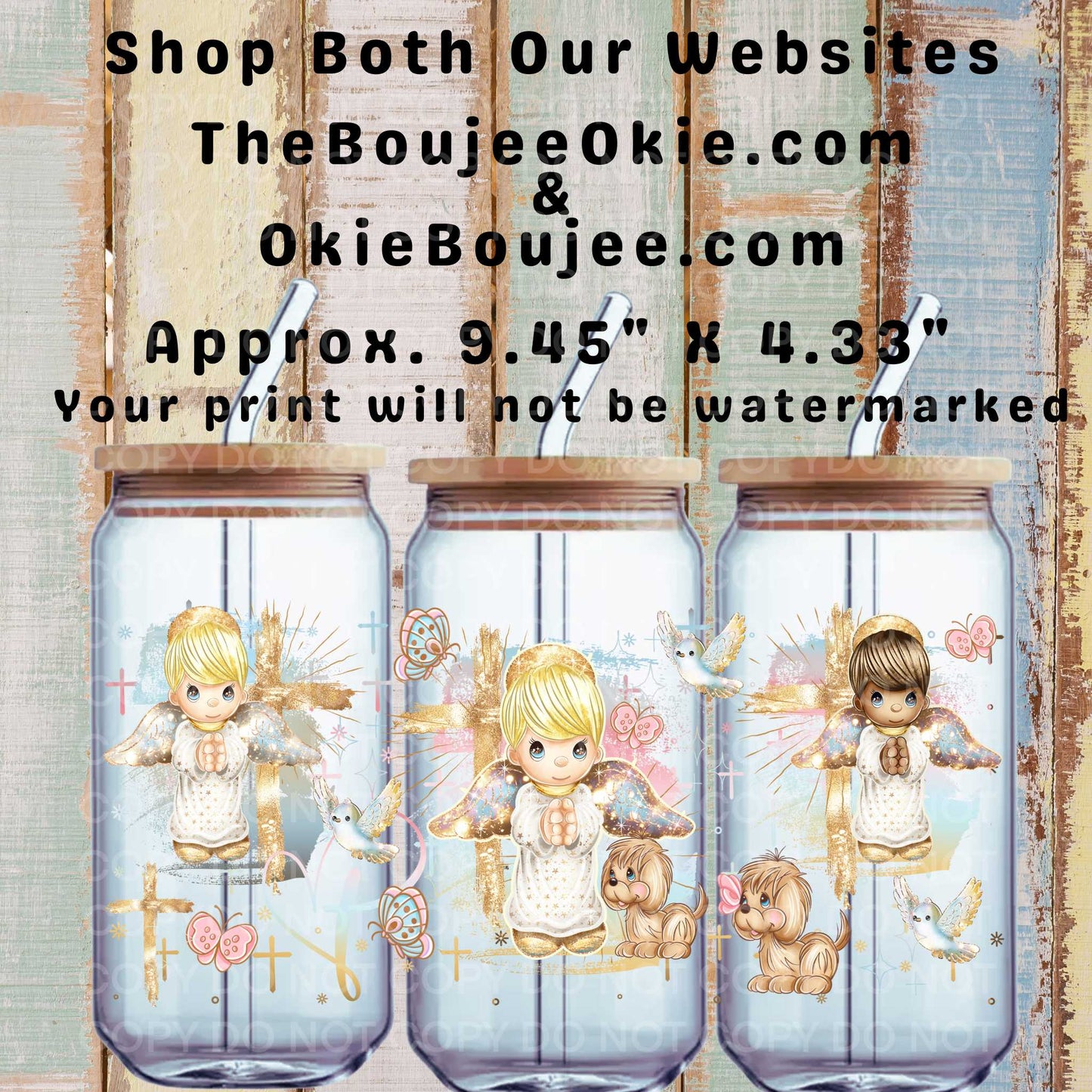 Jesus Loves Me Precious Kids Double Sided Uv Dtf Wrap