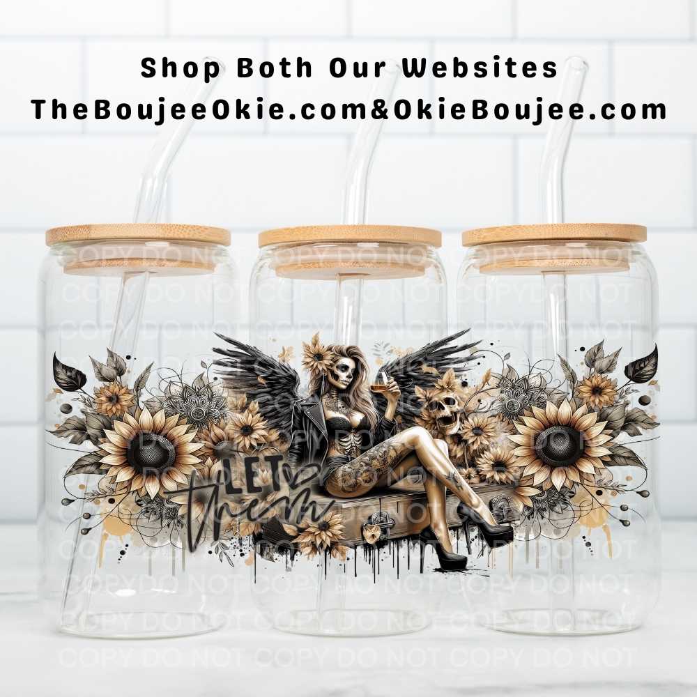 Let Them Zombie Angel Uv Dtf Wrap