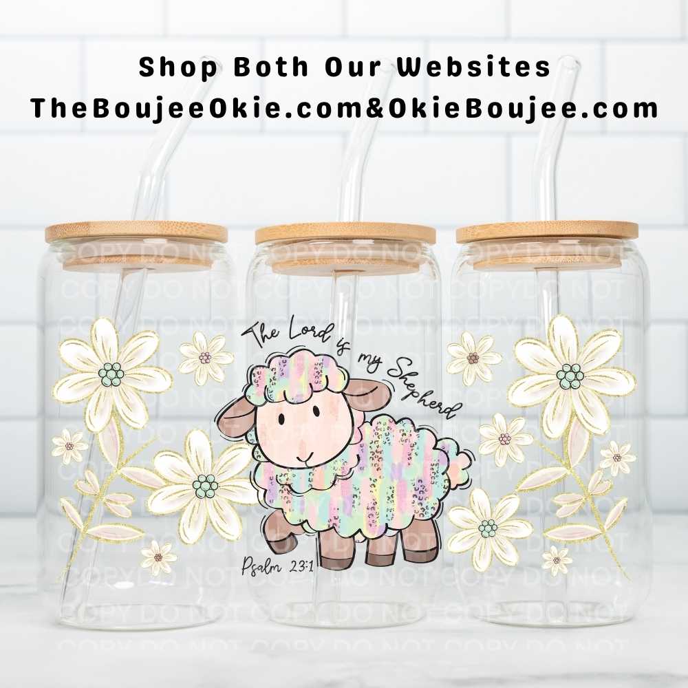 The Lord Is My Shepherd Lamb Uv Dtf Wrap