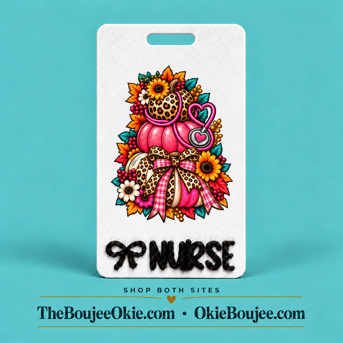 Vertical Badge Buddy UV DTF Decal | Pumpkins | Nurse & Healthcare Designs | Funny & Seasonal Transfers