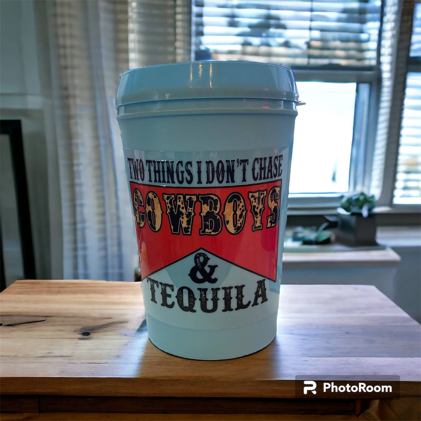 Uv Dtf Decal Two Things I Don't Chase Cowboys & Tequila