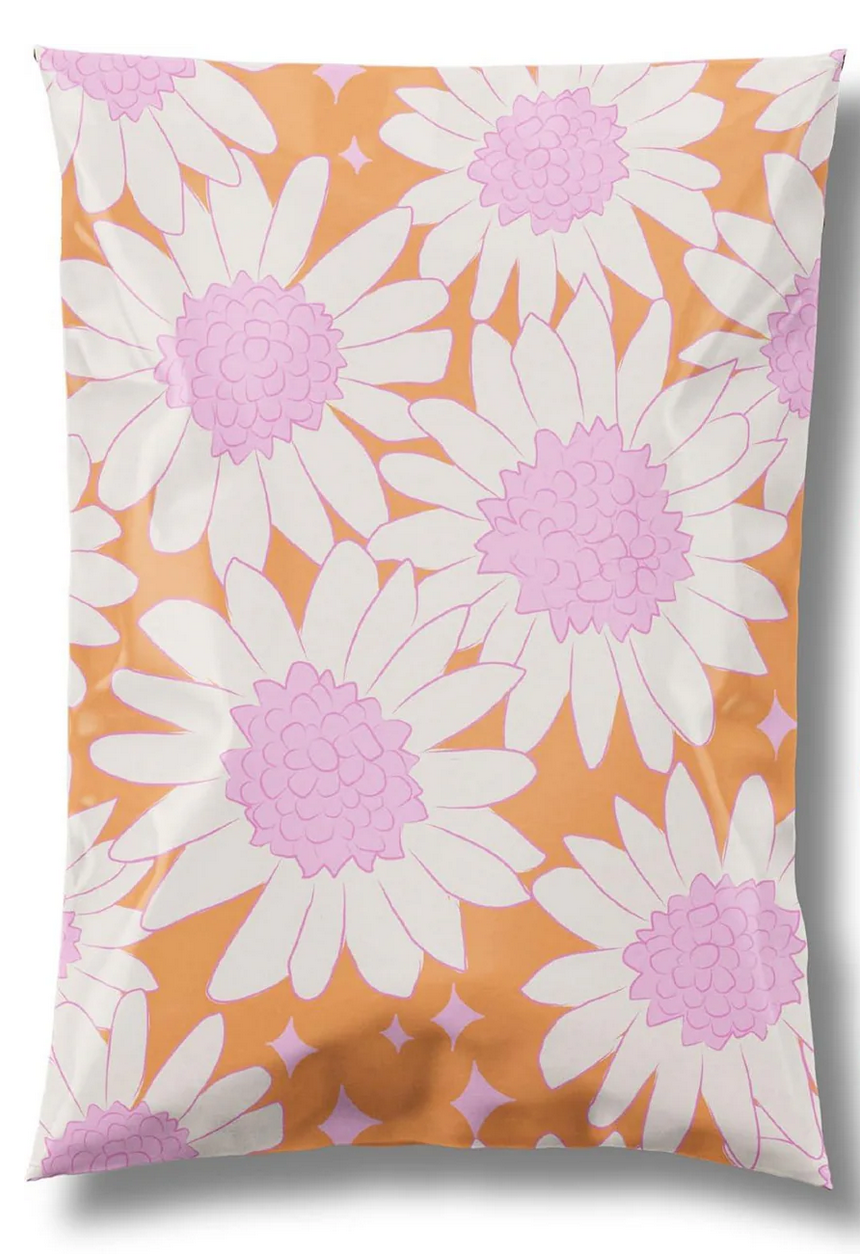 Polymailer Single~Pretty Flower Blooms ~10 X 13