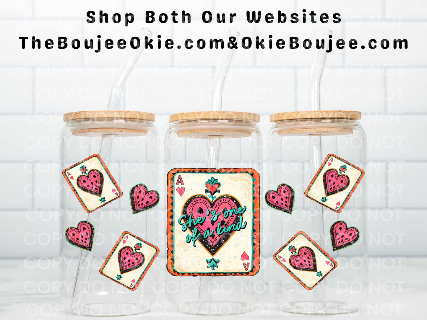 Aces She's One Of A Kind Double Sided Uv Dtf Wrap