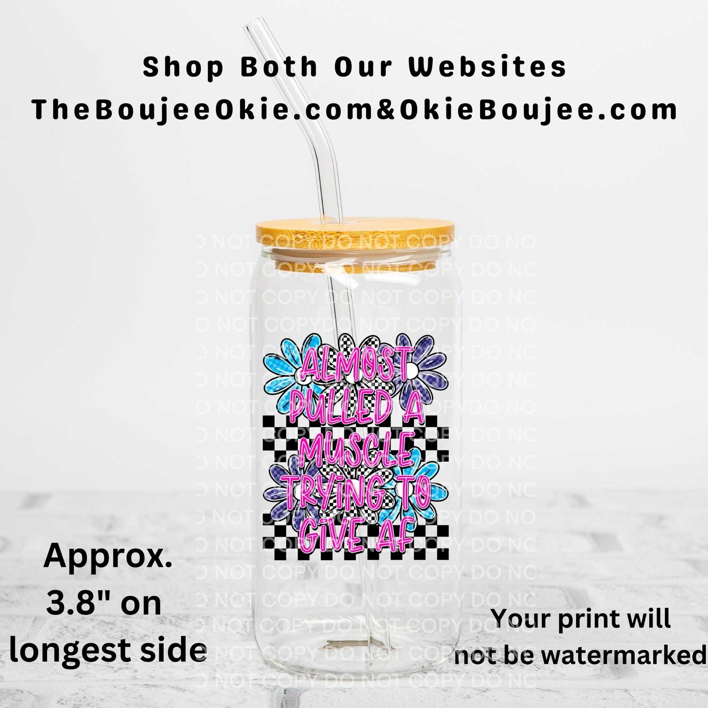 Almost Pulled A Muscle Trying To Give AF Uv Dtf Decal