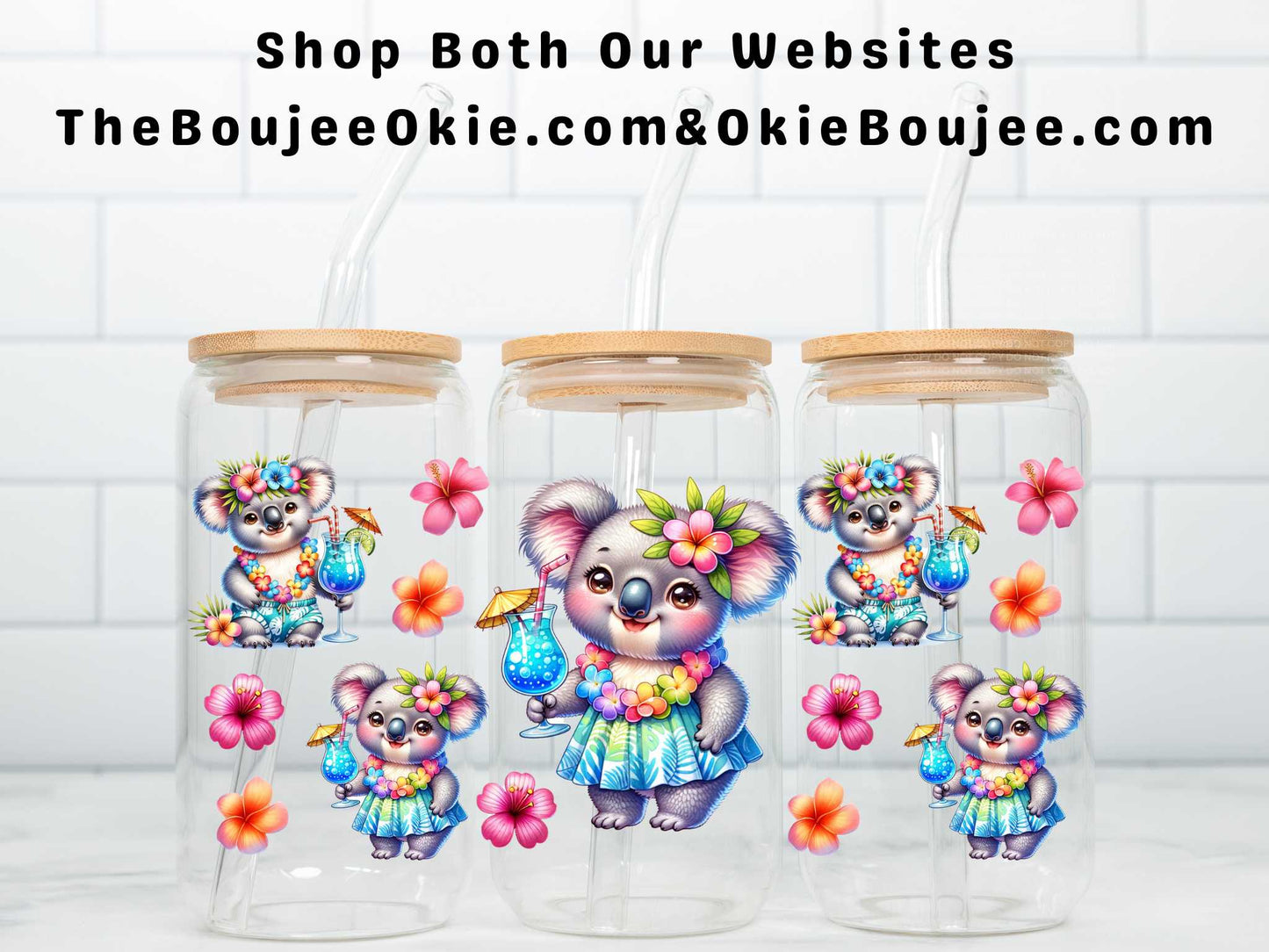 Aloha Baby Koala Bear Double Sided Uv Dtf Wrap