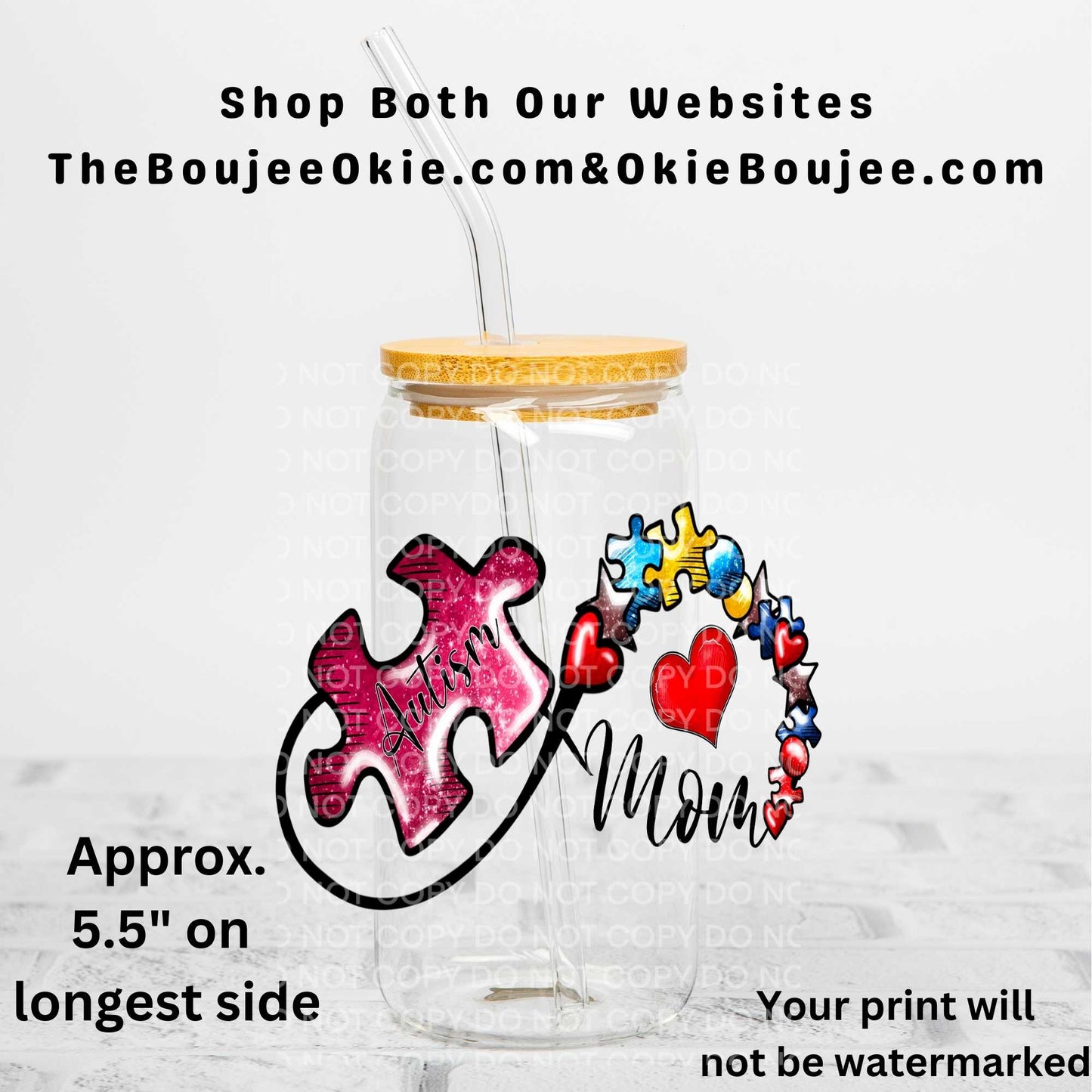 Autism Mom Uv Dtf Decal