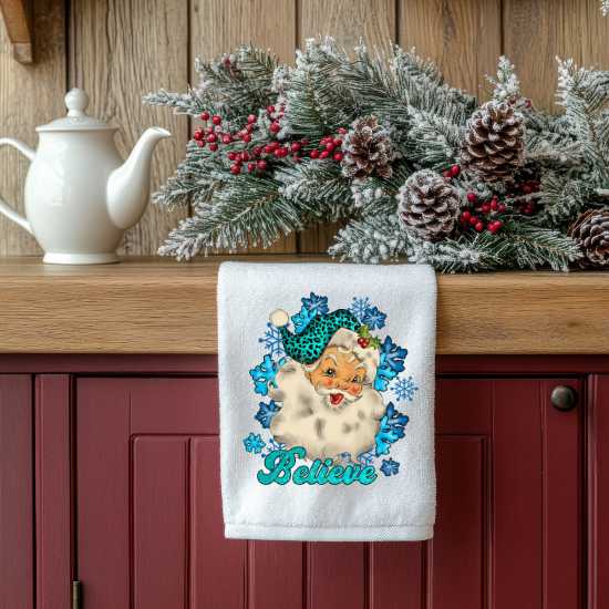 Santa Believe Towel Sublimation Print
