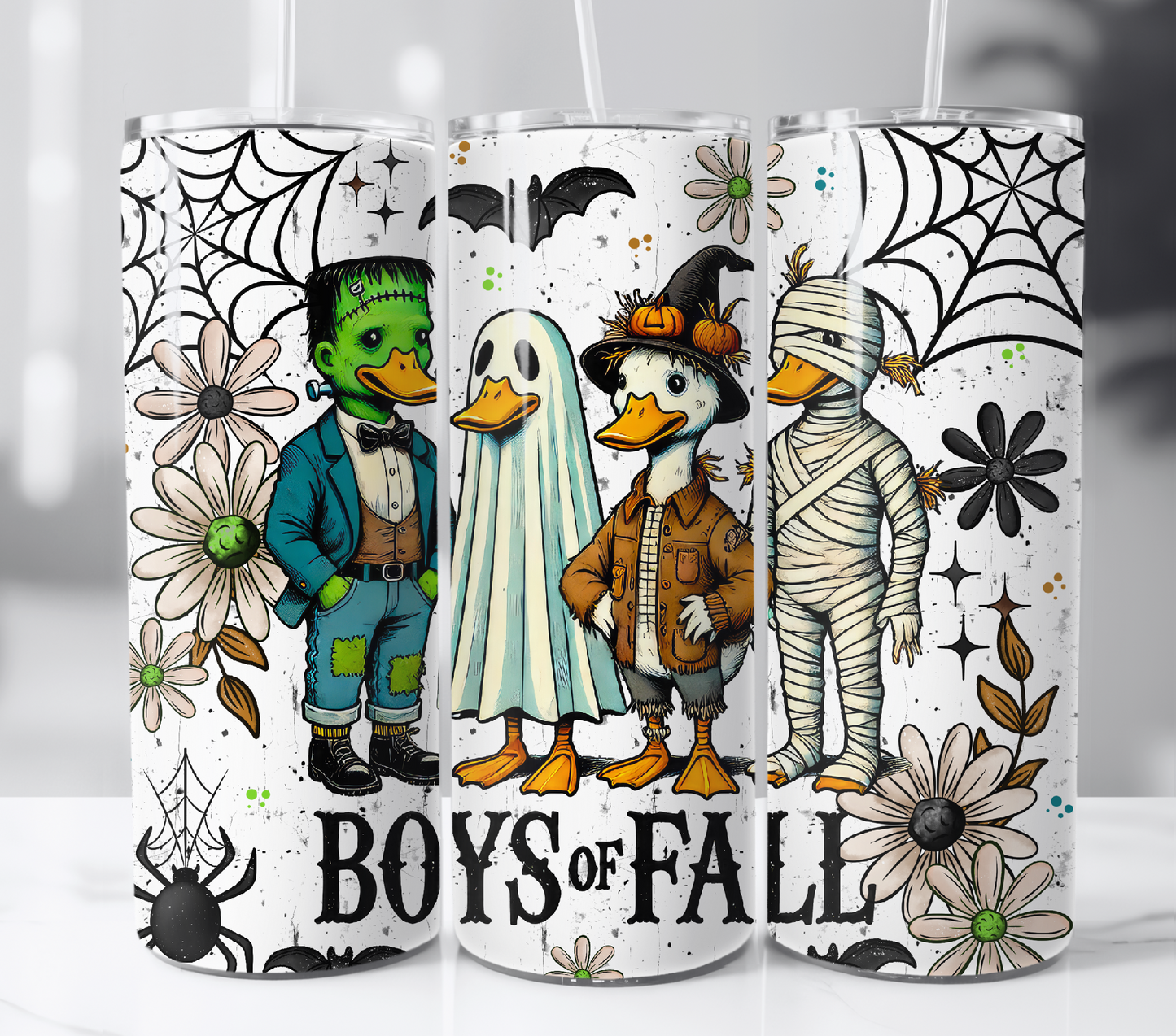 Boys Of Fall Geese 20oz Skinny Tumbler Sublimation Print