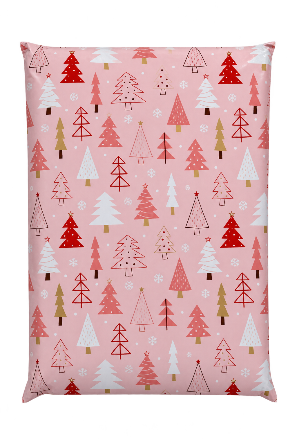Christmas Trees polymailer with background removed
