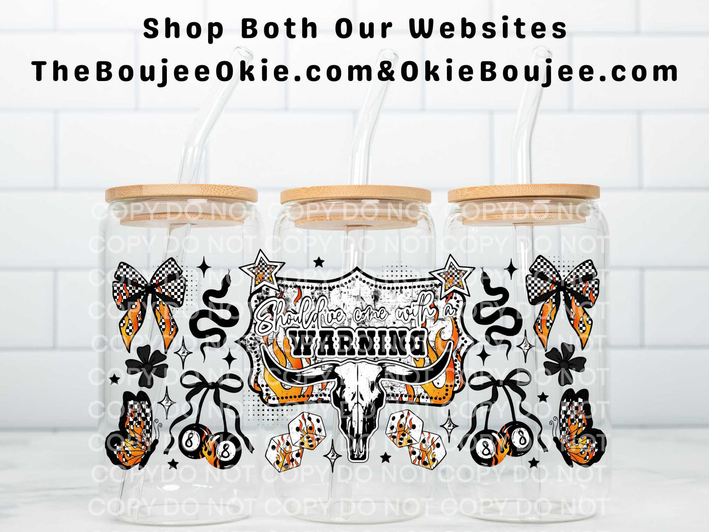 Should've Come With A Warning Uv Dtf Wrap Double Sided