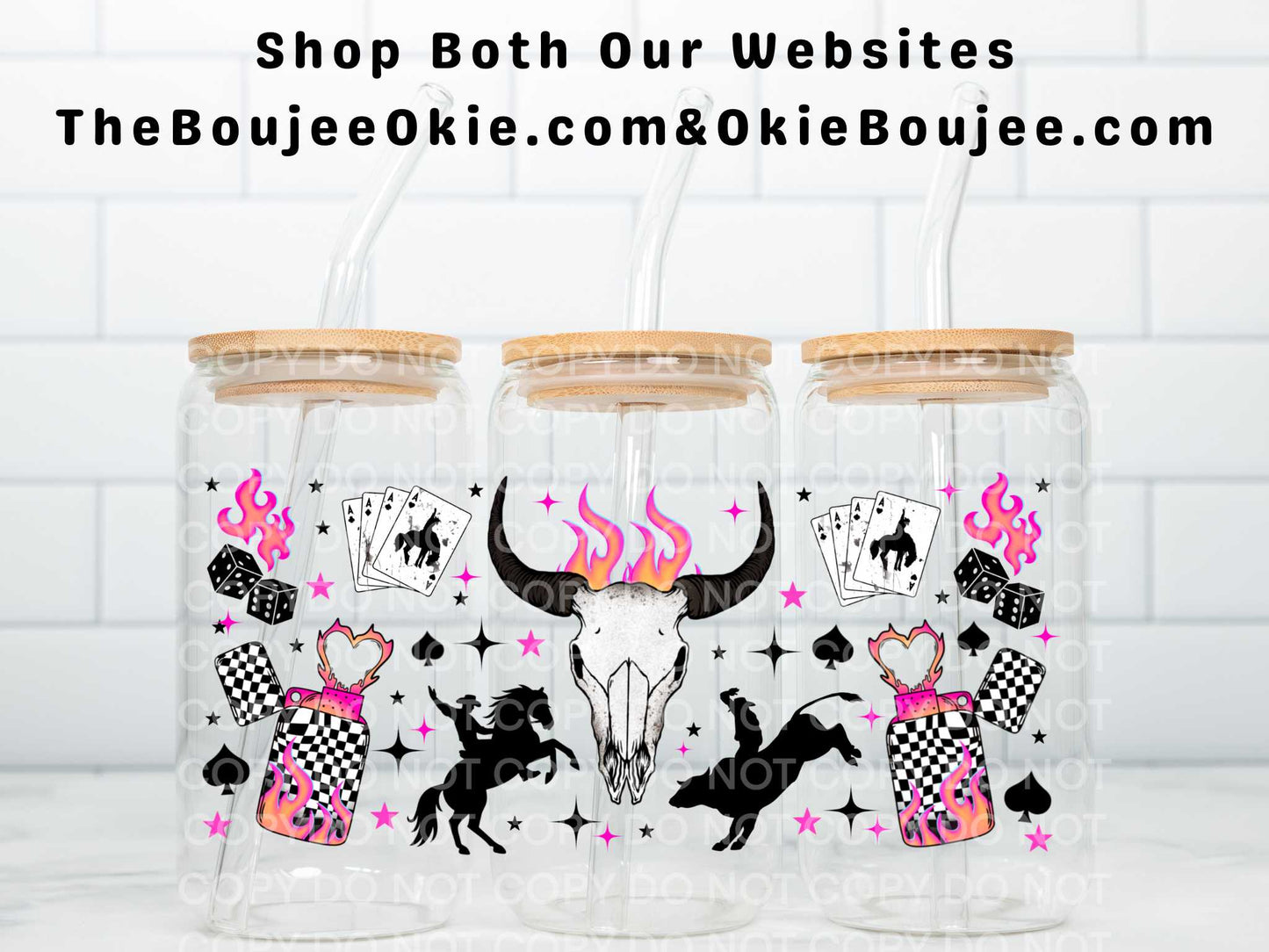 Cowboys & Aces Uv Dtf Wrap Double Sided