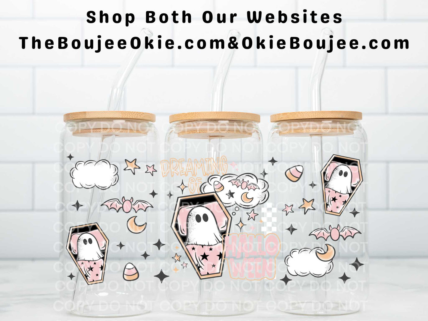 Dreaming Of Halloween Uv Dtf Wrap Double Sided