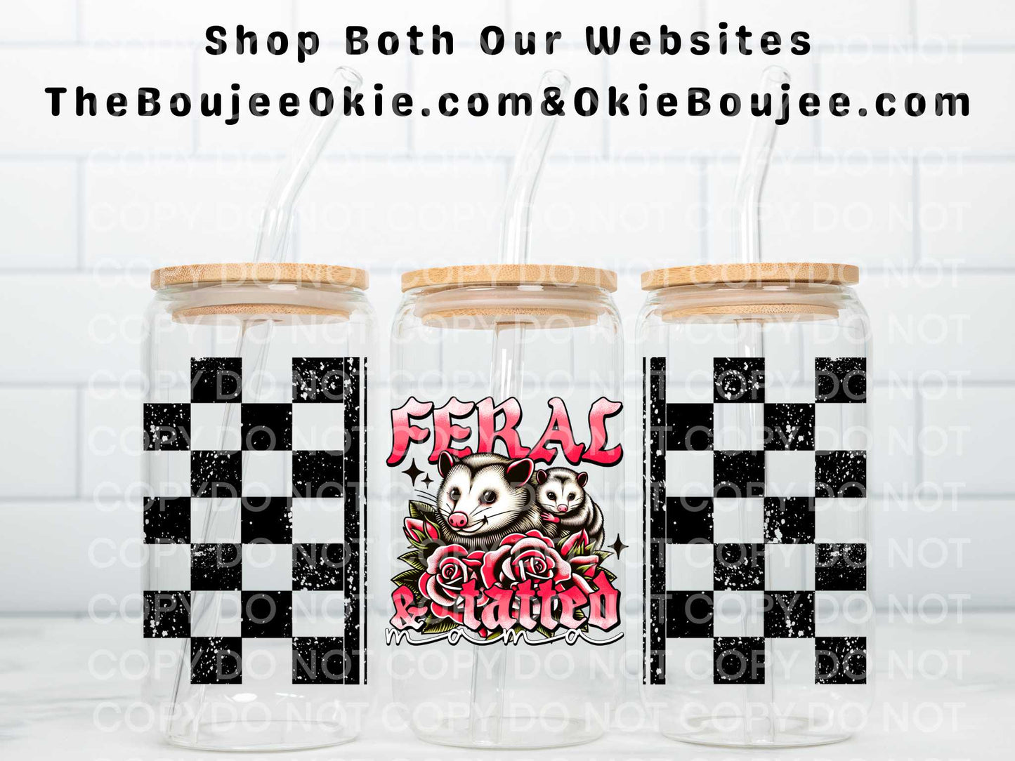 Feral & Tatted Double Sided Uv Dtf Wrap