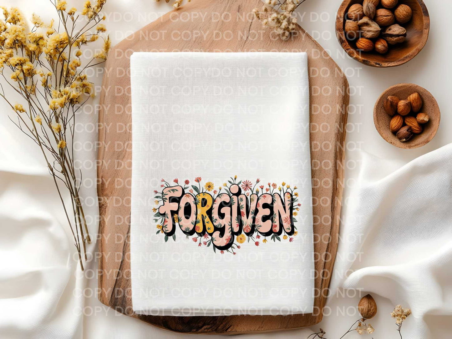 Forgiven Towel Sublimation Print