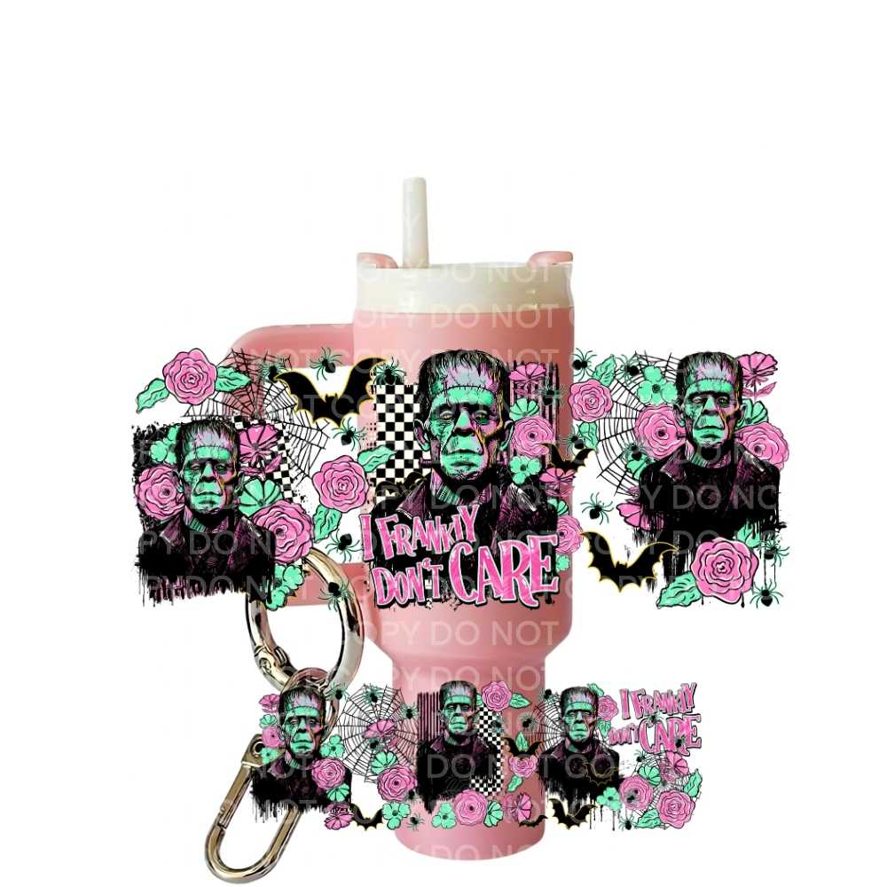 Frankly I Don't Care Uv Dtf Wrap For Mini Tumbler Keychains
