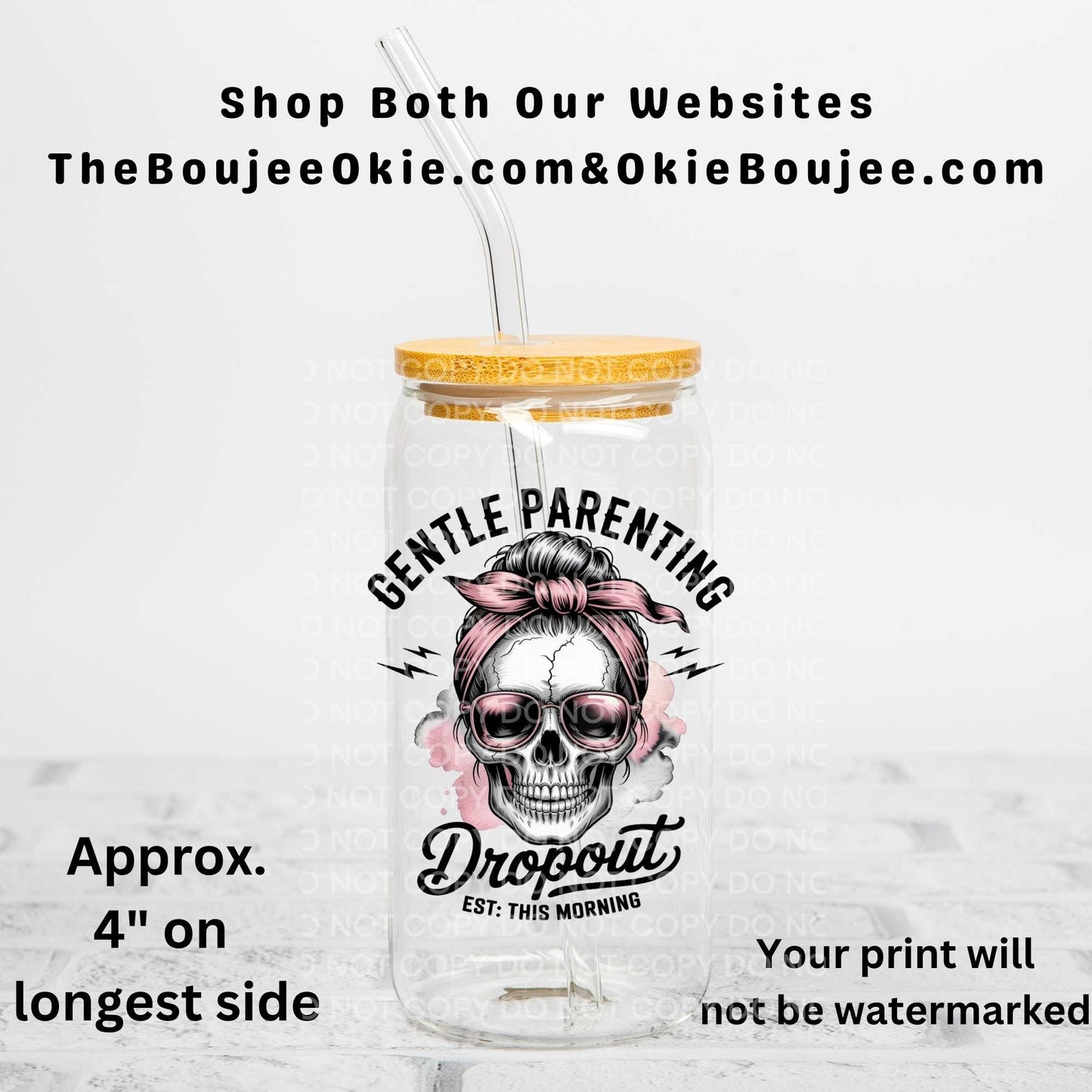 Gentle Parenting Dropout Uv Dtf Decal